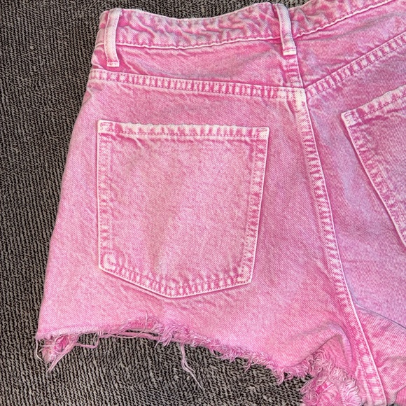 Zara Bright Pink Jean Shorts - Picture 7 of 10